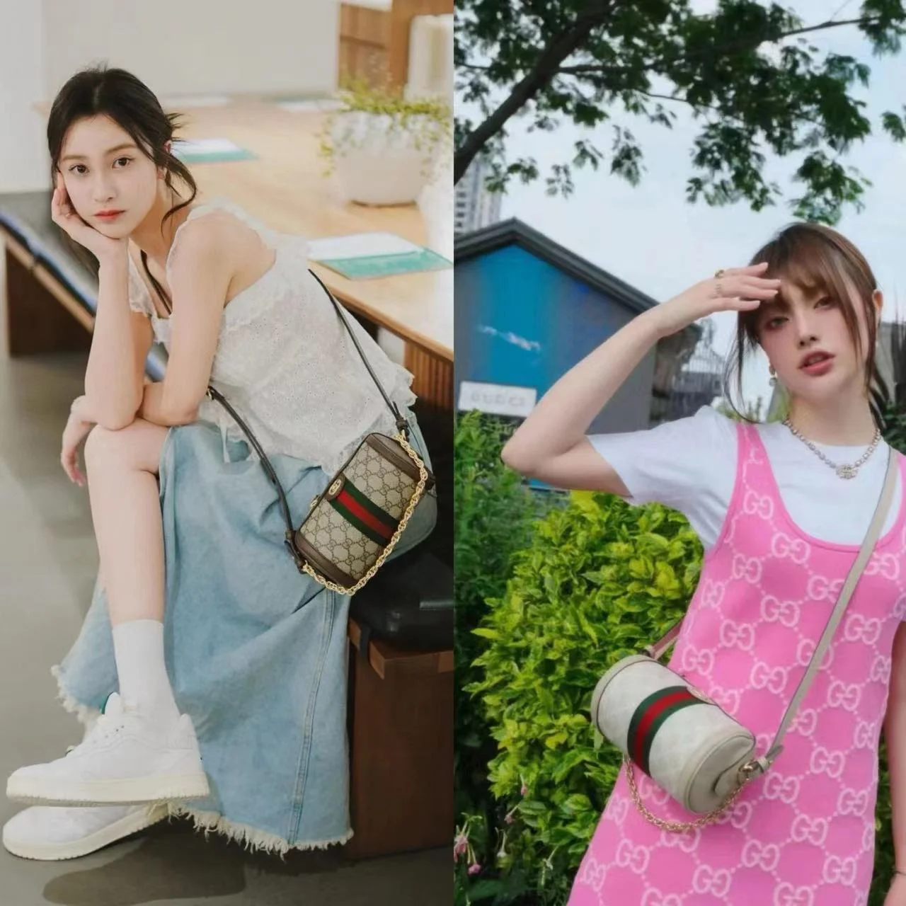GUCCIOphidia系列圓筒包