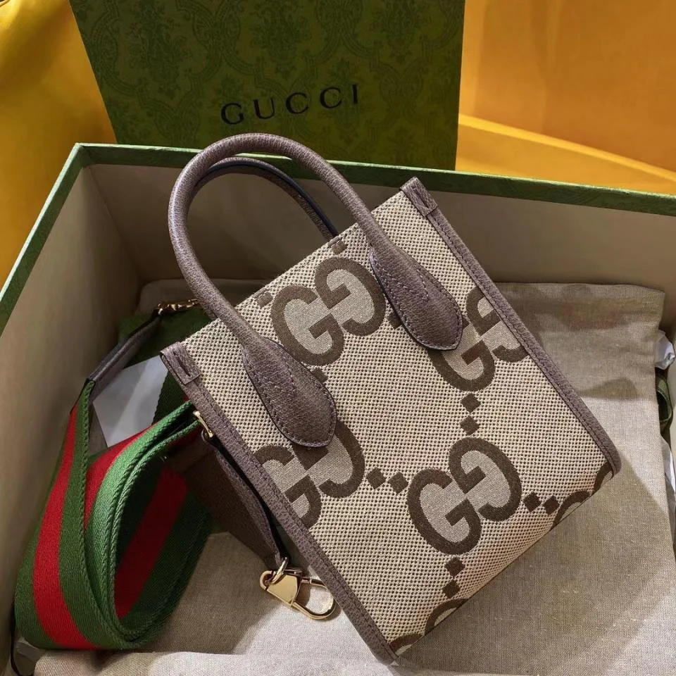 GUCCImini 大老花雙C托特小包