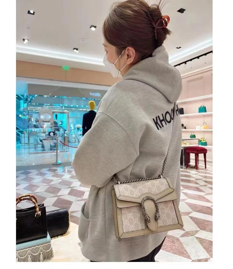 GUCCI燕麥色系列酒神包(小號)
