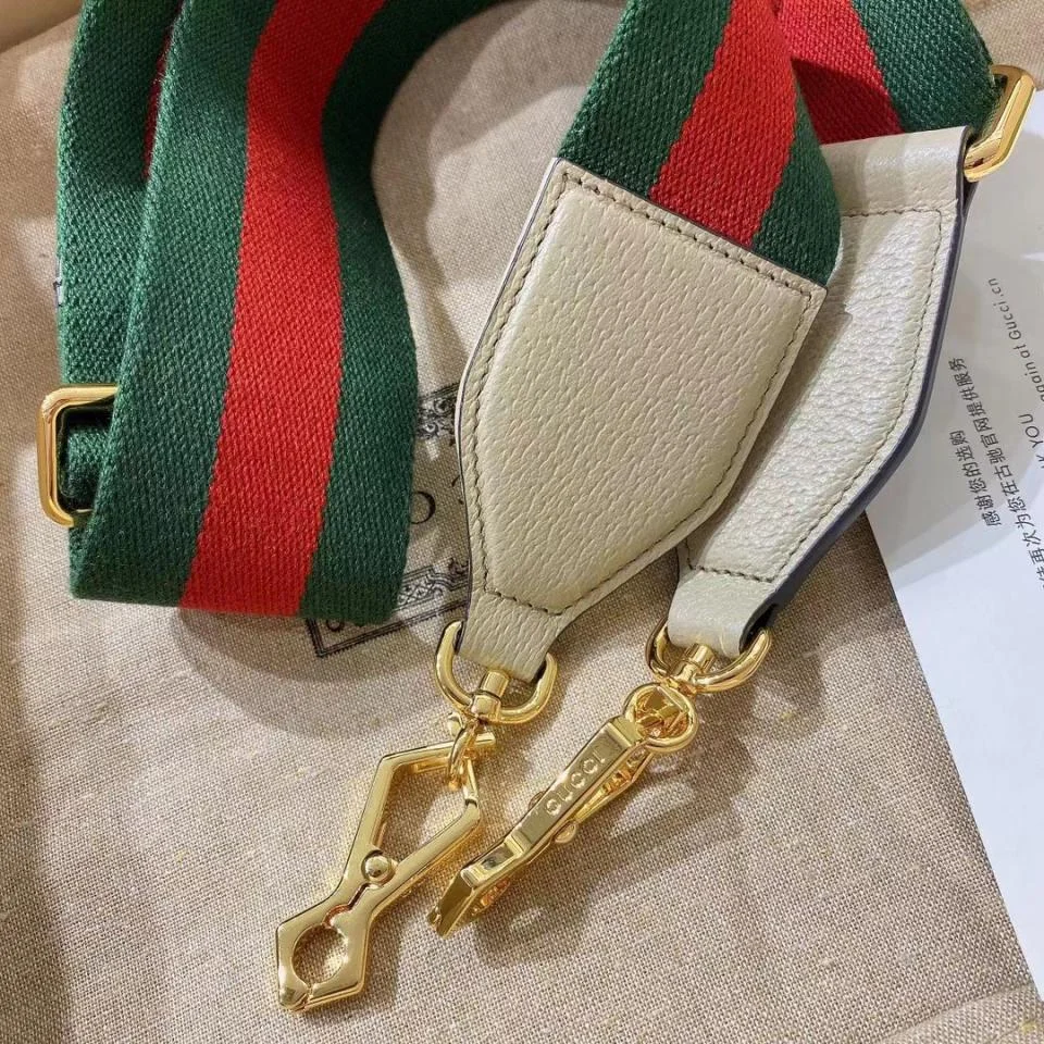 GUCCI燕麥色系列馬鞍包