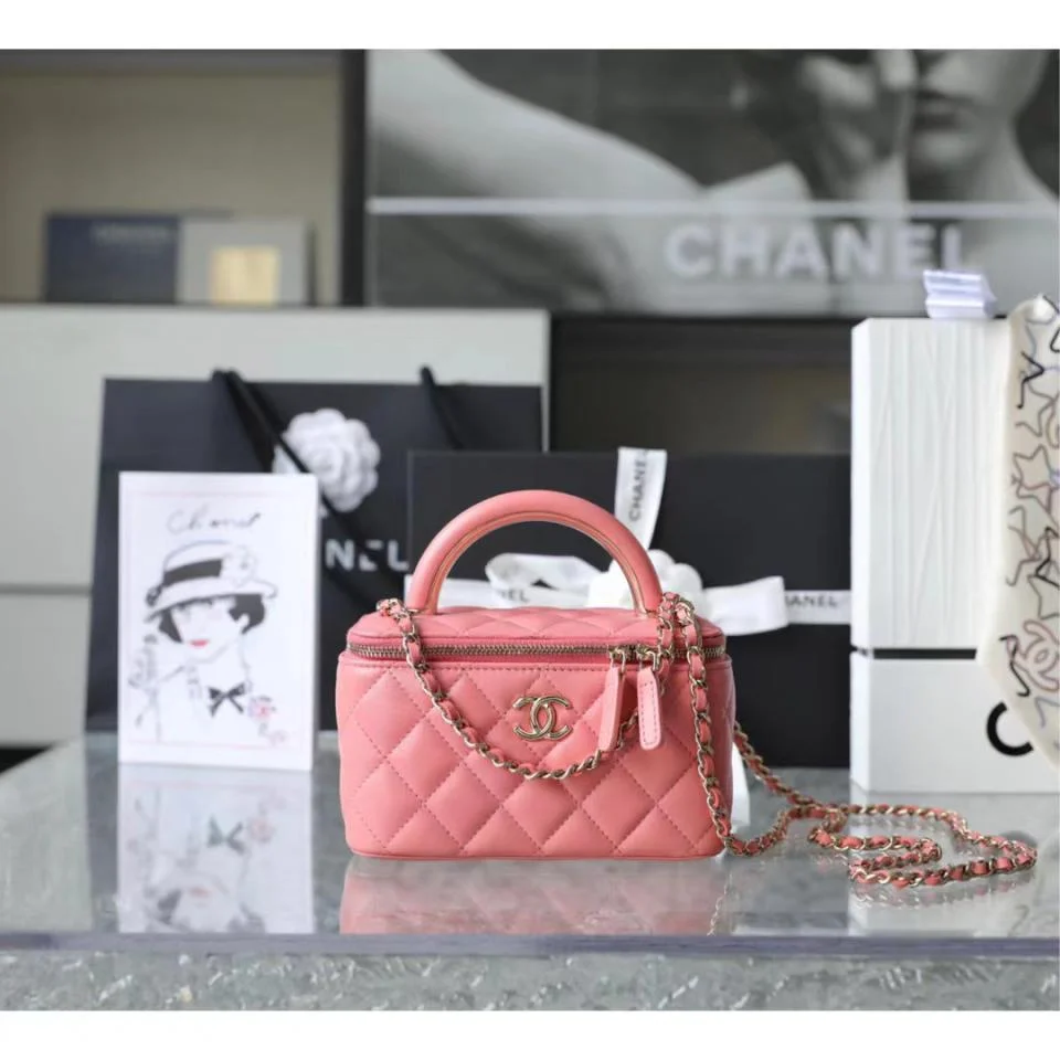 CHANEL手柄長盒子化妝包