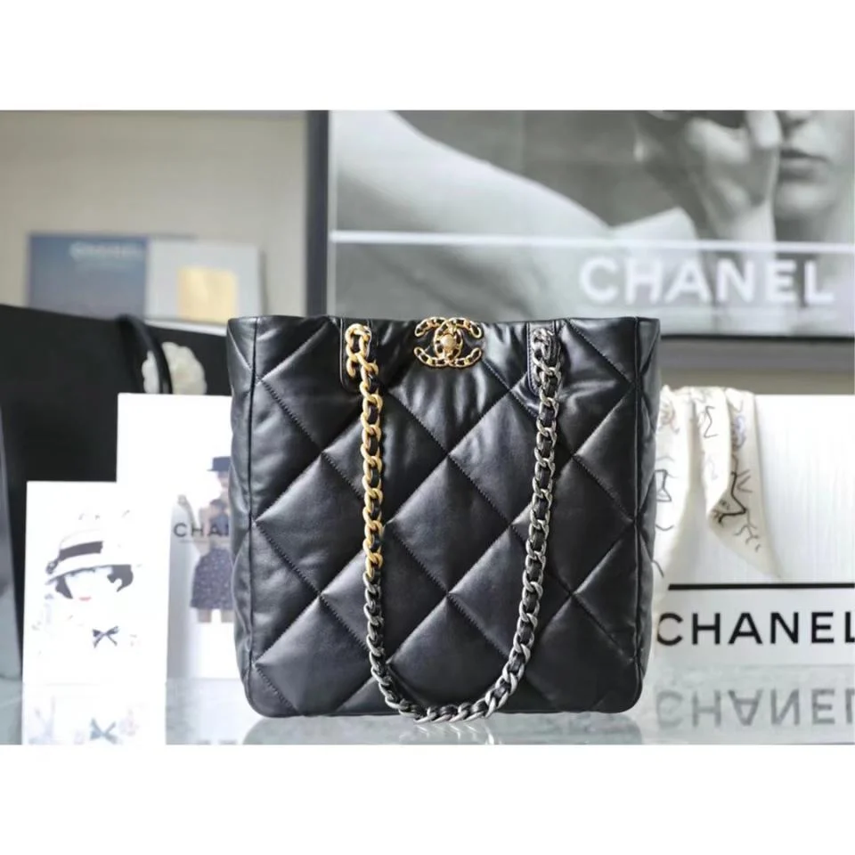 CHANELBag19 Hobo購物袋(黑色)