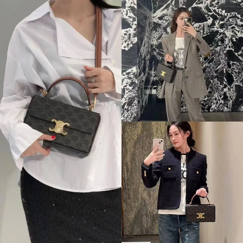 CELINEBox盒子手提老花郵差包