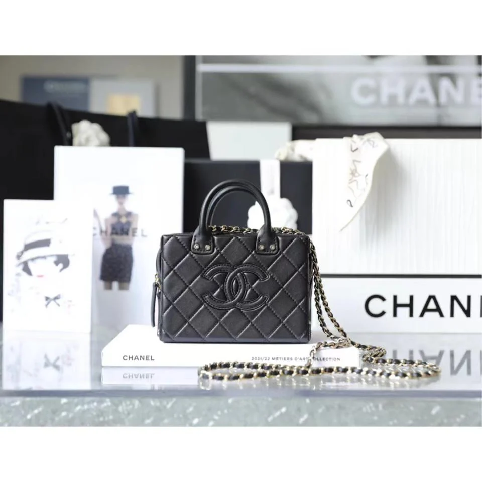 CHANEL手提盒子化妝包