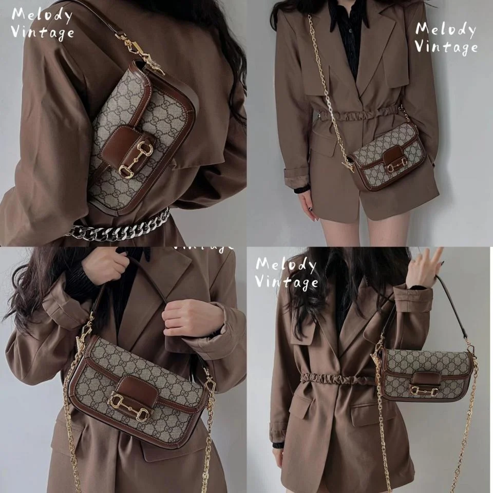 GUCCIHorsebit 1955系列法棍包