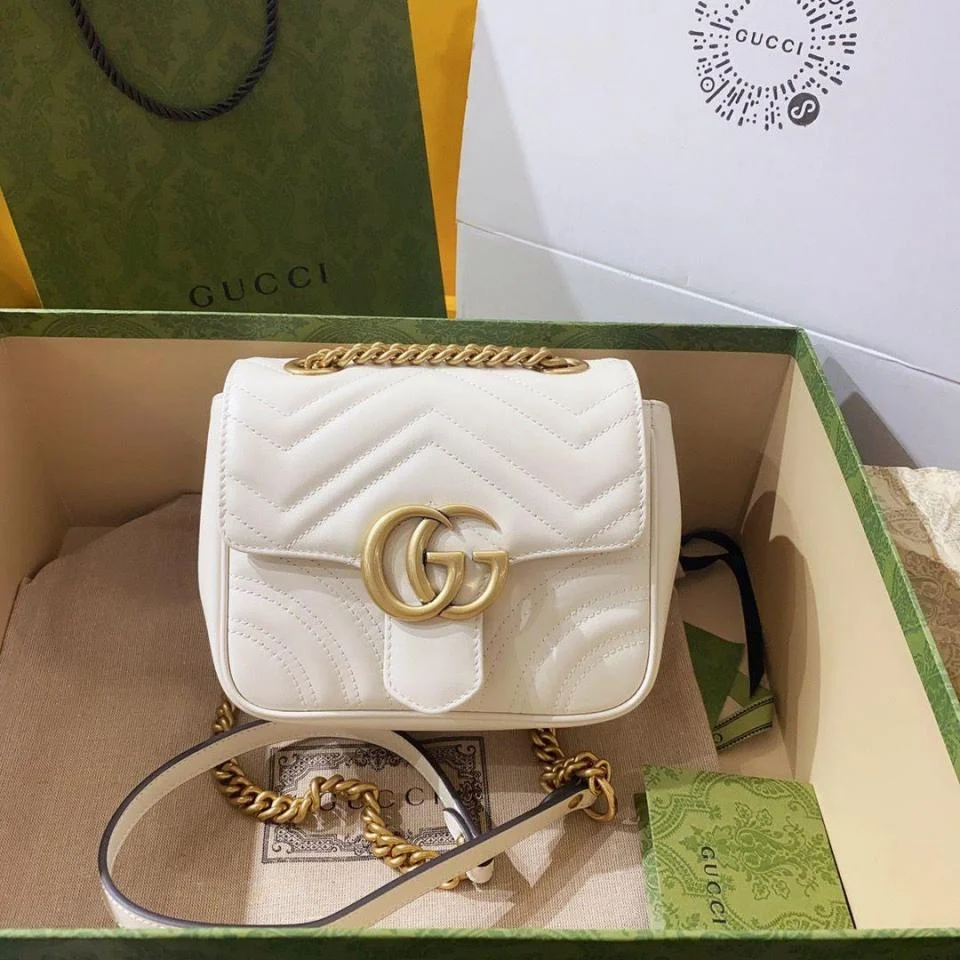 GUCCIMarmont方胖子包(白色)