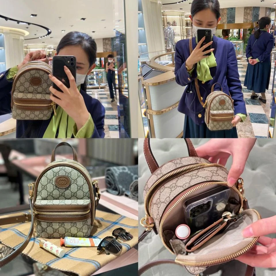 GUCCI雙G標誌迷你小背包