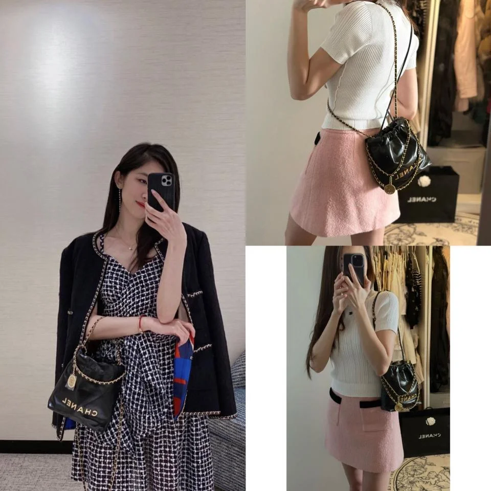 CHANEL23新品Mini垃圾袋(金扣)