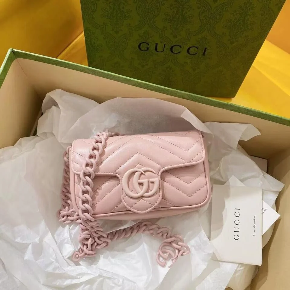 GUCCIMarmont馬卡龍系列迷你肩背包(粉色)