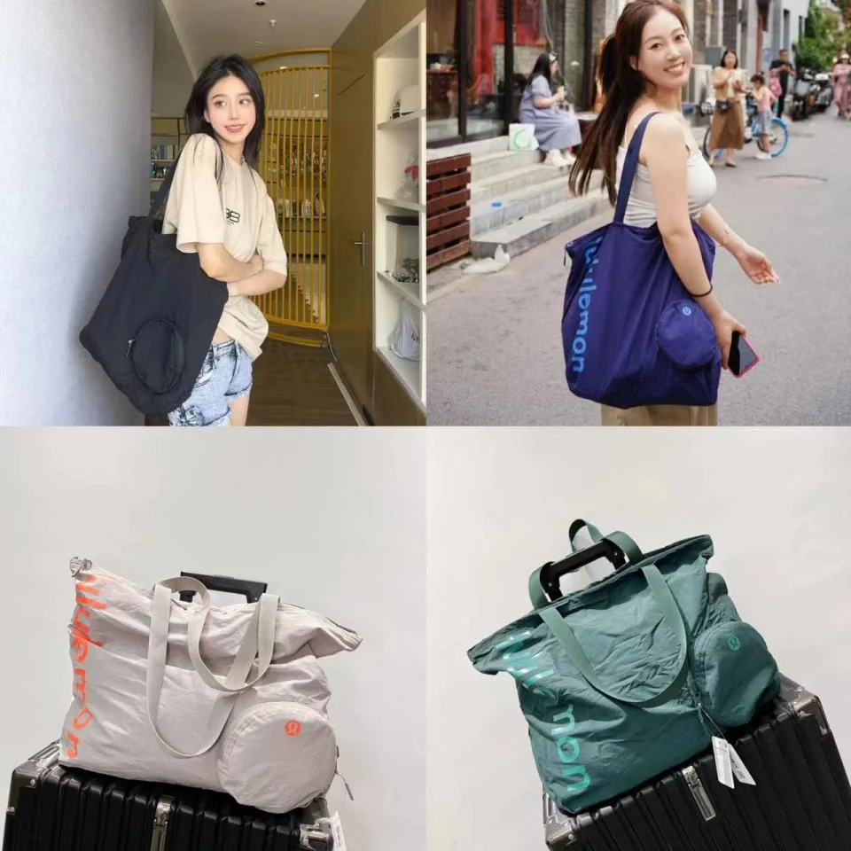Lululemon尼龍圓餅折疊包
