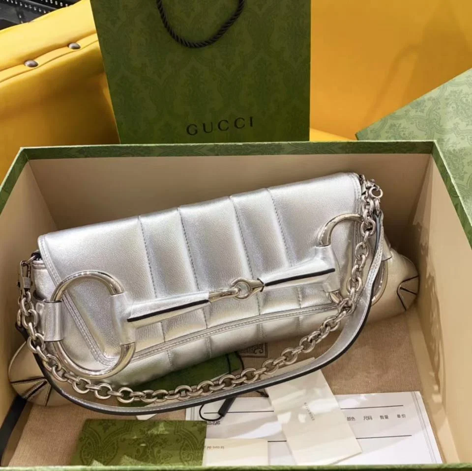 GUCCIHorsebit Chain馬銜扣長包(中號)