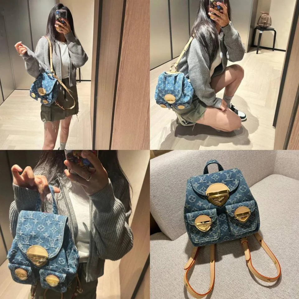 LVVenice牛仔系列後背包