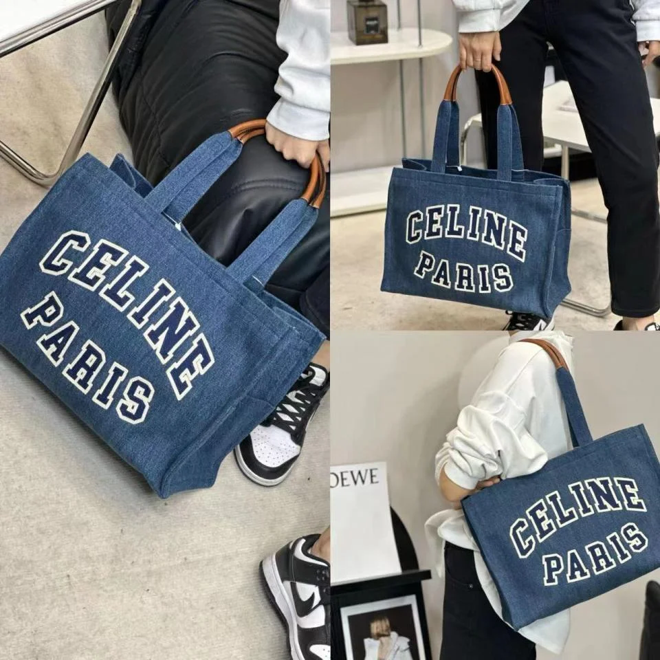 CELINE單寧牛仔購物袋
