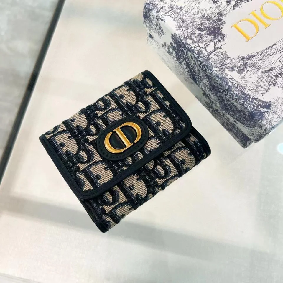 DIORCD扣翻蓋錢包