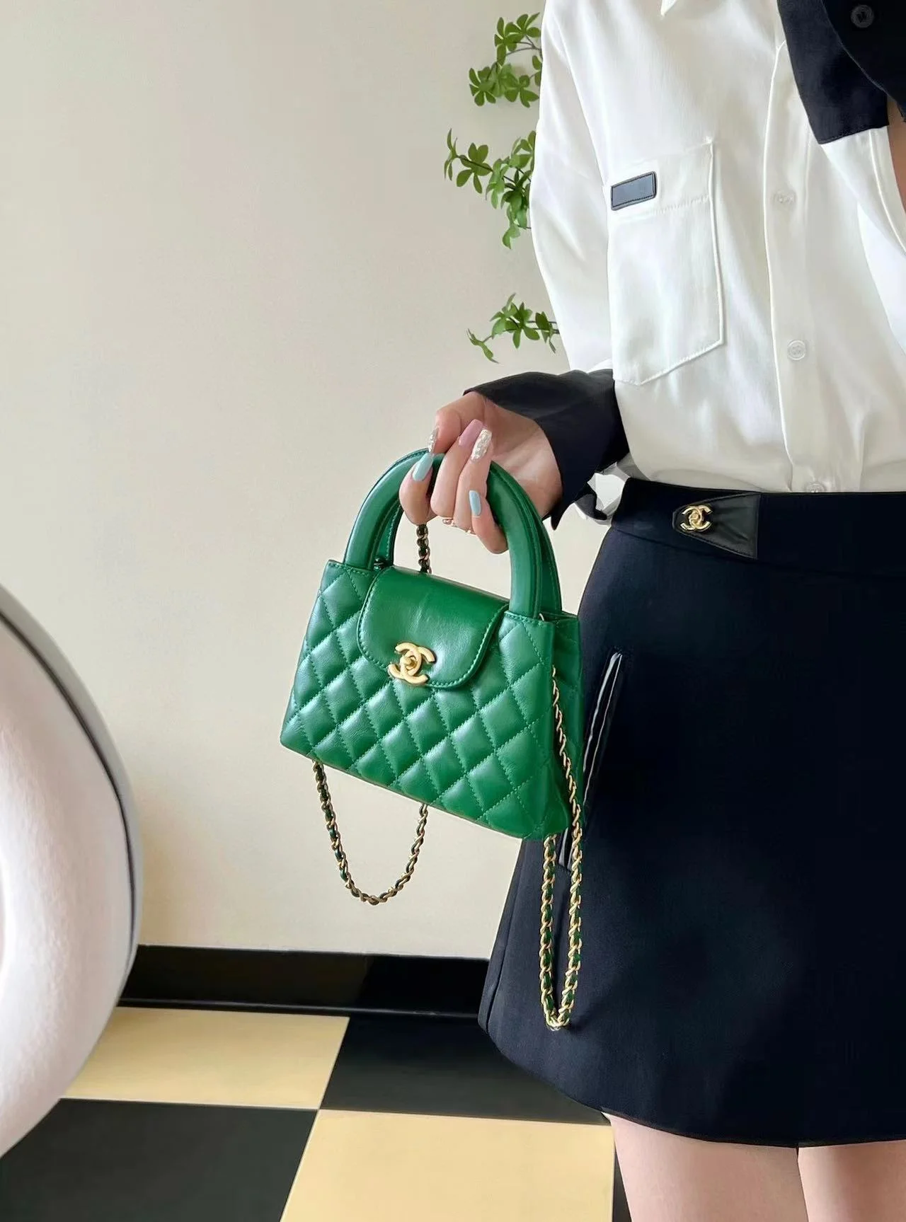 CHANEL23k凱莉鏈條包新配色(小號)