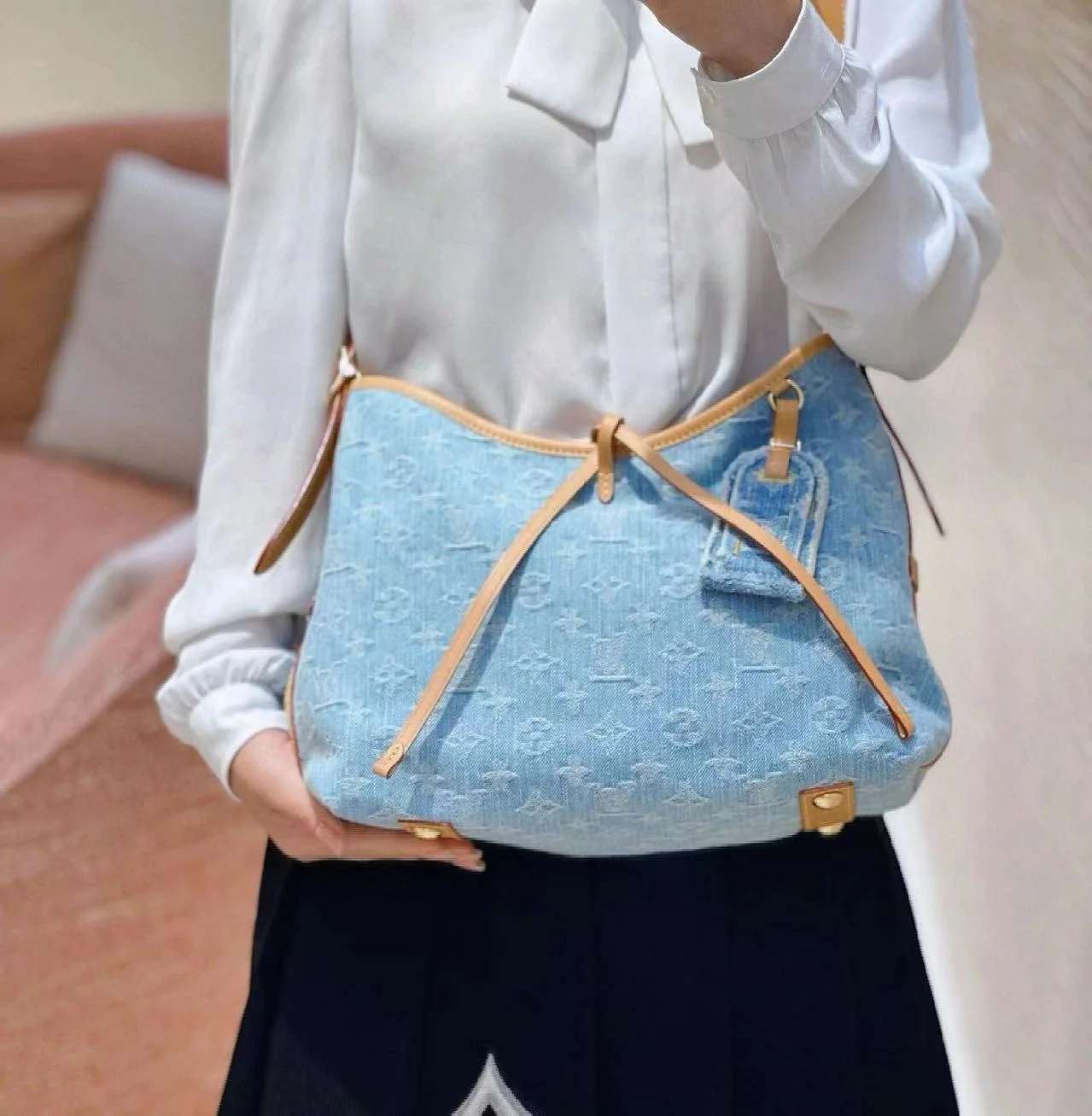 LV牛仔系列CARRYALL小號手袋
