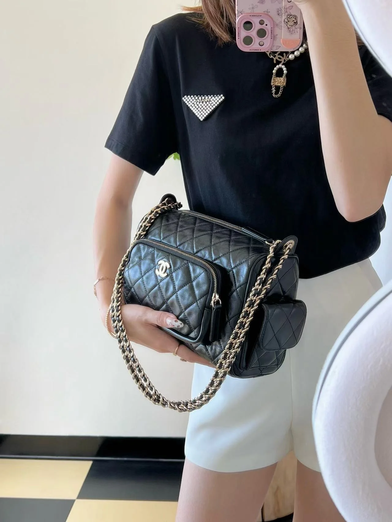 CHANEL24K雙袋相機包（大號）