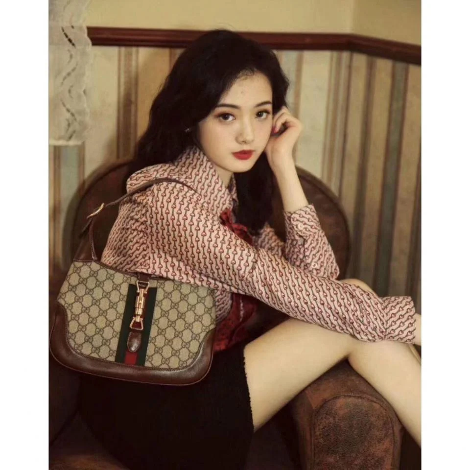 GUCCIJackie 1961老花腋下包/斜挎包(小號)