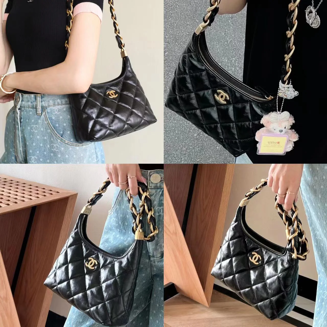 CHANEL24a流浪腋下包（中號）