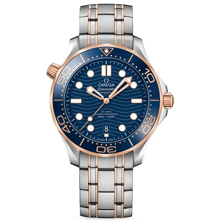 Omega Seamaster Diver 300m Steel & Sedna Gold - 210.20.42.20.03.002