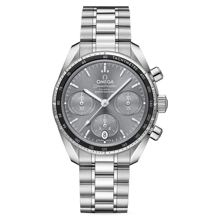 Omega Speedmaster 38 Co-Axial Chronometer Chronograph Steel on Steel - 324.30.38.50.06.001
