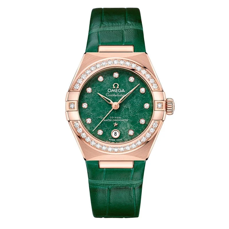 Omega Constellation Co-Axial Master Chronometer 29mm Green Adventurine- 131.58.29.20.99.004