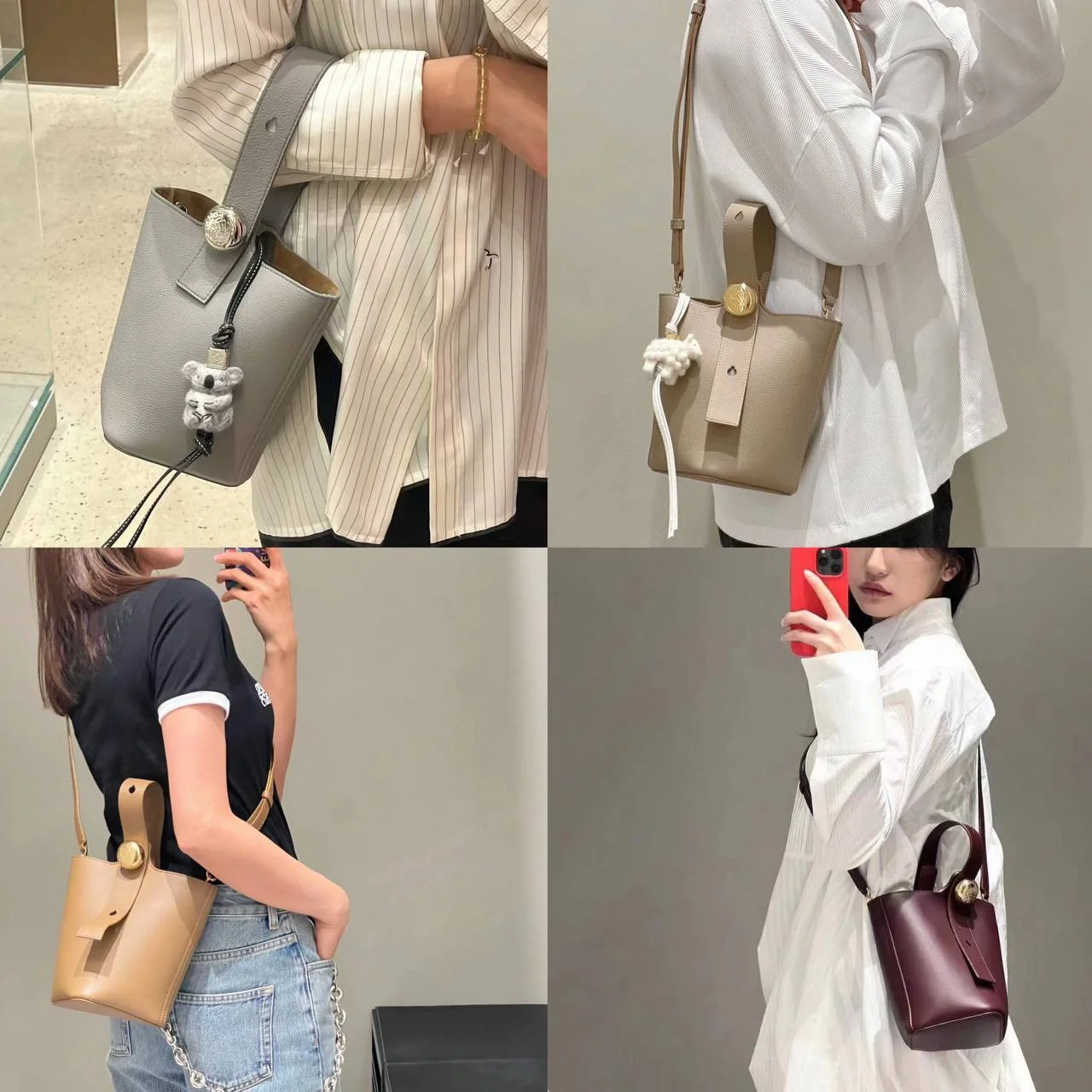 LOEWEPebble極簡水桶包(迷你)