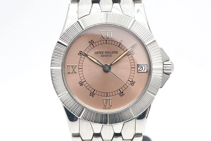 Patek Philippe 百達翡麗 NEPTUNE 5080/1A 鋼製鍊帶款 鮭魚色面盤 312自動上鍊機芯 36mm