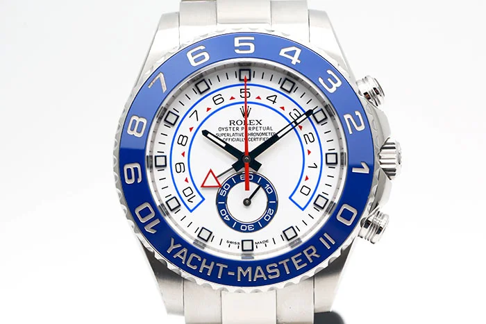 Rolex 勞力士 Yacht-Master 116680 遊艇名仕大型款 藍色陶瓷外圈10分鐘倒數計時顯示 2015盒單齊全 44mm