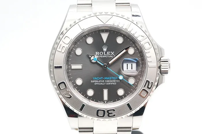 Rolex 勞力士 Yacht-Master 126622 遊艇名仕 灰色面盤鉑金製外圈 3235機芯 2020.10盒單齊全 40mm